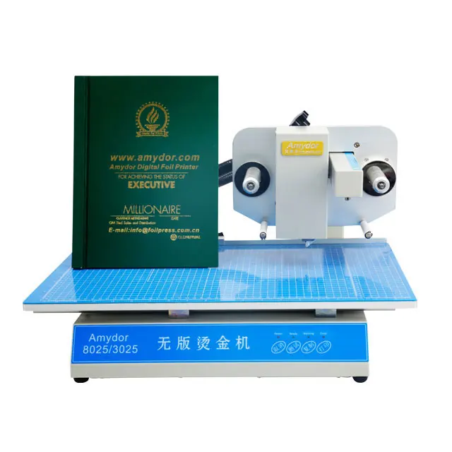 Vinica 8025 Hot Foil Printer no need plate Notebook Cover Printing Machine