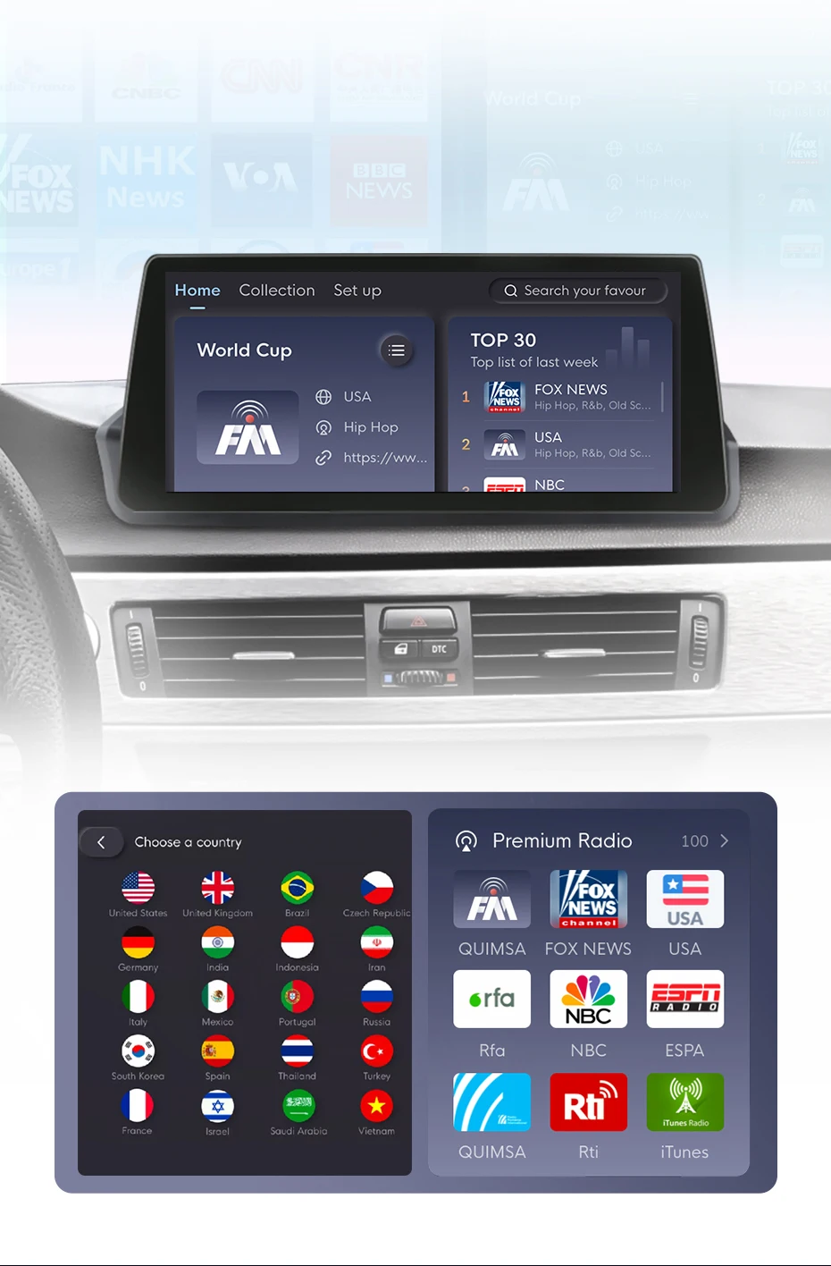 Junsun kabelloses CarPlay- und Android-Auto-Autoradio für BMW 3er-Reihe E90 E91 E92 E93, Baujahr 2005–2012, mit 4G-WLAN, Bluetooth, Hauptgerät, Multimedia-Stereoanlage und Touchscreen. – Detail 14
