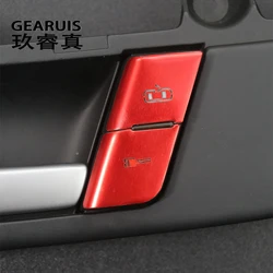 Car Door Lock Switch Cental Locking Buttons Interior Armrest Handle Cover Stickers Trim For Audi A4 B6 B7 2002-2008 Accessories