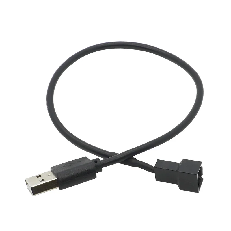 USB 2.0 A Male To 3-Pin Connector Adapter Cable For 5V Computer PC Fan Dropshipping 30CM/60CM