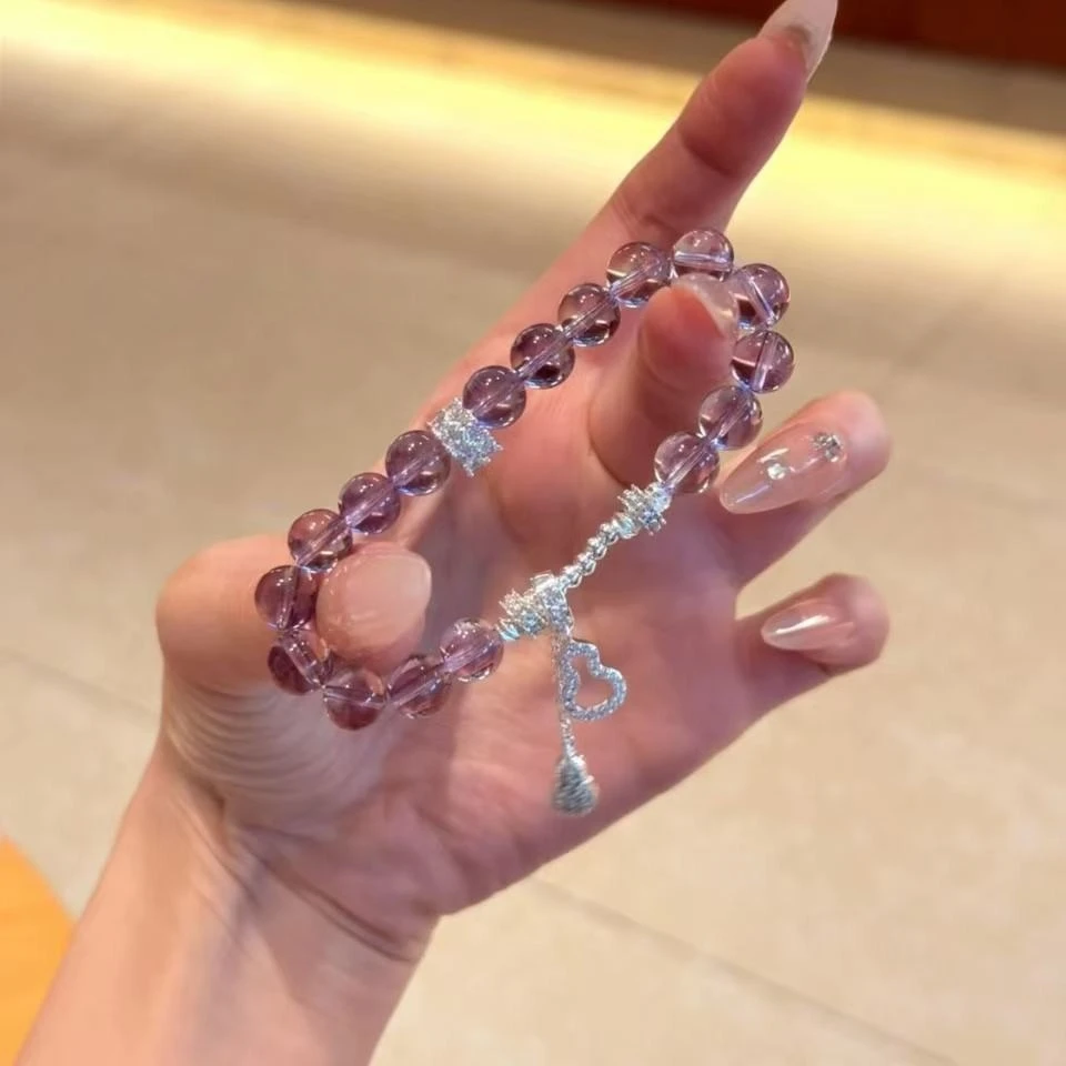 

Natural Amethyst Bracelet Women's Lucky Bracelet Fashion Light Luxury Versatile Jewelry