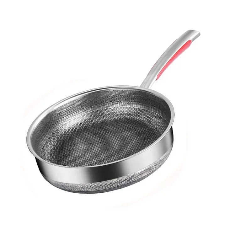 

28cm frying pan, kitchen 316L stainless steel non stick pan, no lid, electric induction cooker