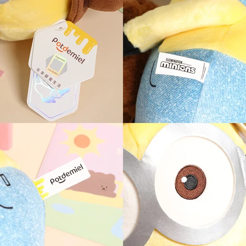 Lindos personajes de películas Minions juguetes de peluche amarillos Bob Stuart muñecos de peluche suaves juguetes y pasatiempos regalos de cumpleaños de Navidad para niños