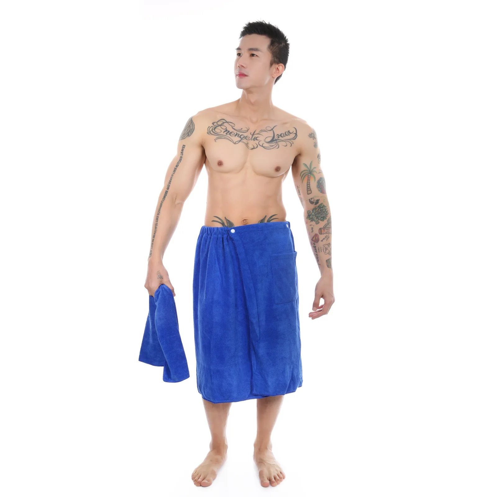 Men Erotic Underwear Gym Suit Bathrobe Absorbent Towel Waist Belt Beach Long Towel Microfiber Bath Towel Hotel Home Bath Dress