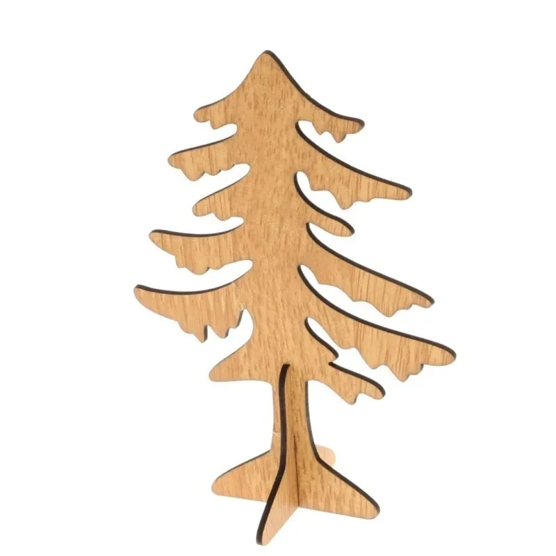 

Mini DIY Cross Christmas Tree Wooden Tabletop Decor s Size Ornament for Dining Table