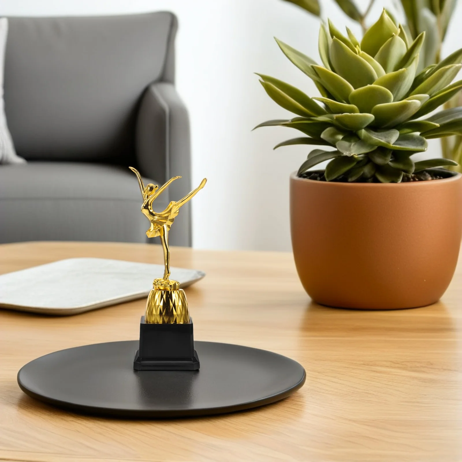 

Dance Trophy Competition Trophies Ballet Cup Mini Championship Award Plastic Golden