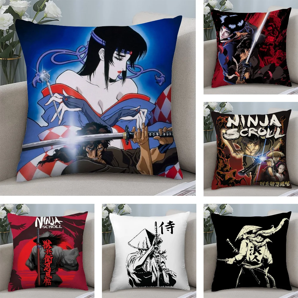 

N-Ninja S-Scroll Game Pillow Case Plush Fabric Soft Double Sided Print Sofa Cushion Cover Throw Pillow Covers