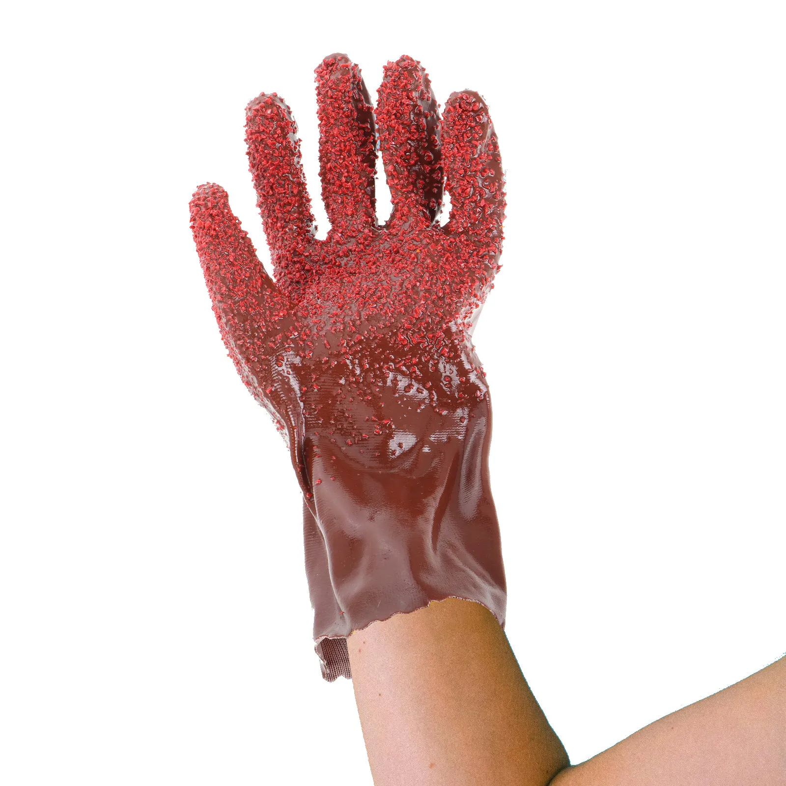 Thick PVC Safety Gloves – Waterproof, Non-Slip, Tactile Dexterity for Dishwashing, Animal Handling & Gutter Cleaning