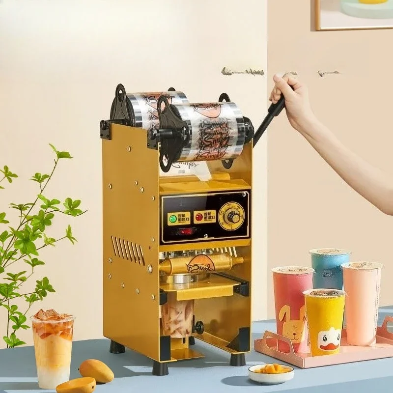 

18Cm milk tea sealing machine, soy milk beverage cups sealing machine, paper cup plastic cup hand pressure cups sealing machine