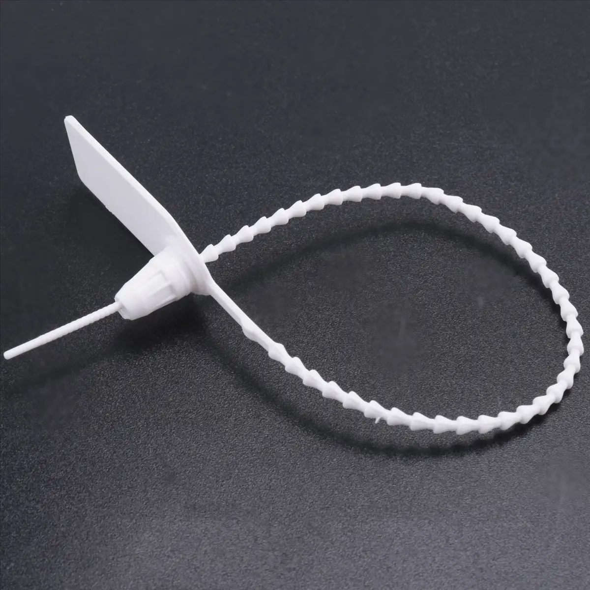A50U 100 Plastic Tamper Seals, Numbered Zip Ties Tags,Disposable Self Locking Signage for ,Shipping,250mm A