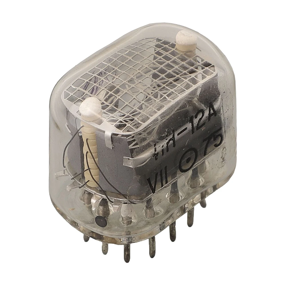 IN12 Digital Lamp for For clock Makers Requiring Decimal Point Capability and Cold Cathode Neon Illumination Technology