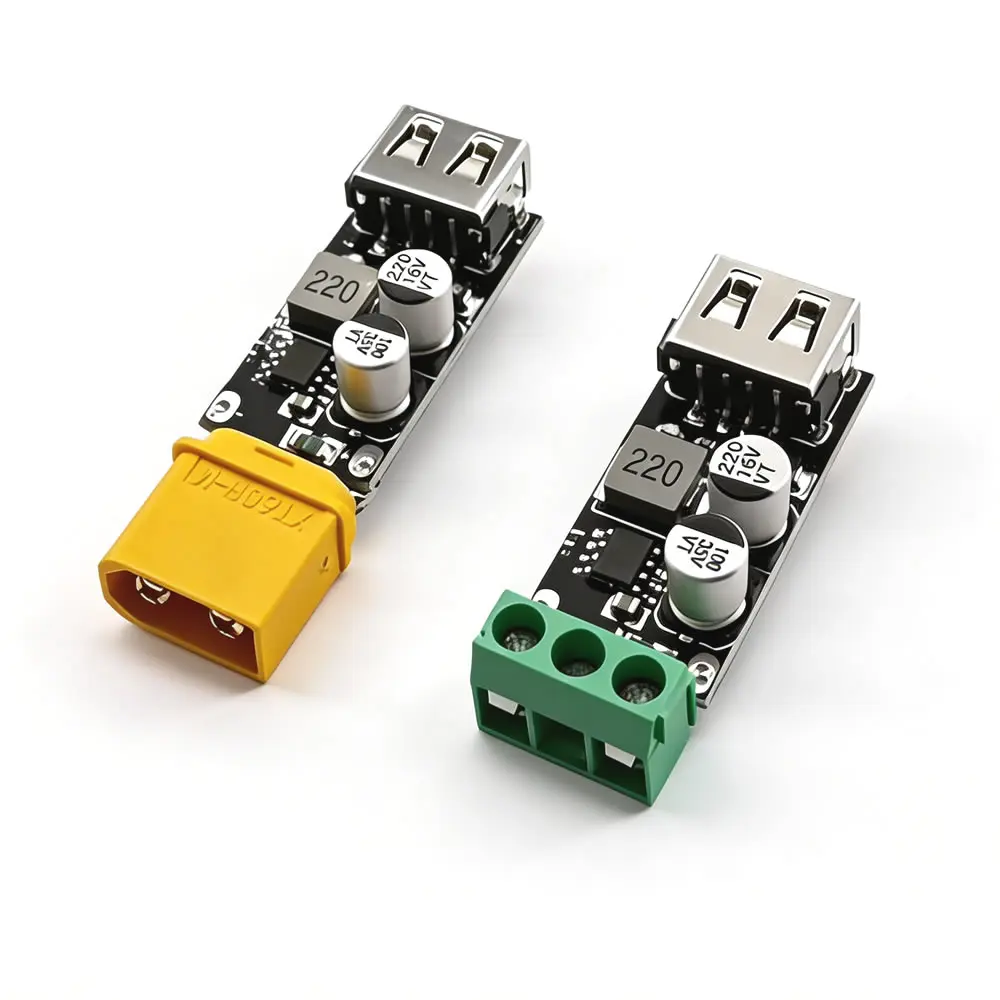 USB QC3.0 DC-DC Buck-Konverter Lade-Abwärtsmodul, lötfreie Anschlussverdrahtung, 6-32V auf 5V 9V 12V Schnellladegerät
