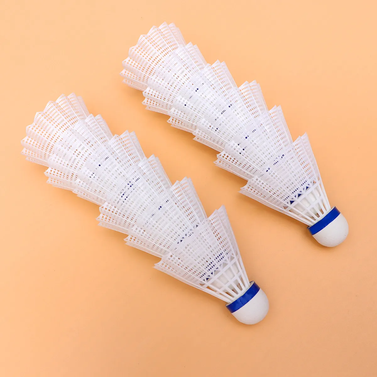 

12Pcs Badminton Nylon Shuttlecocks for Beginners Families Trainers Outdoor Indoor Play High Quality Workmanship Safe Healthy