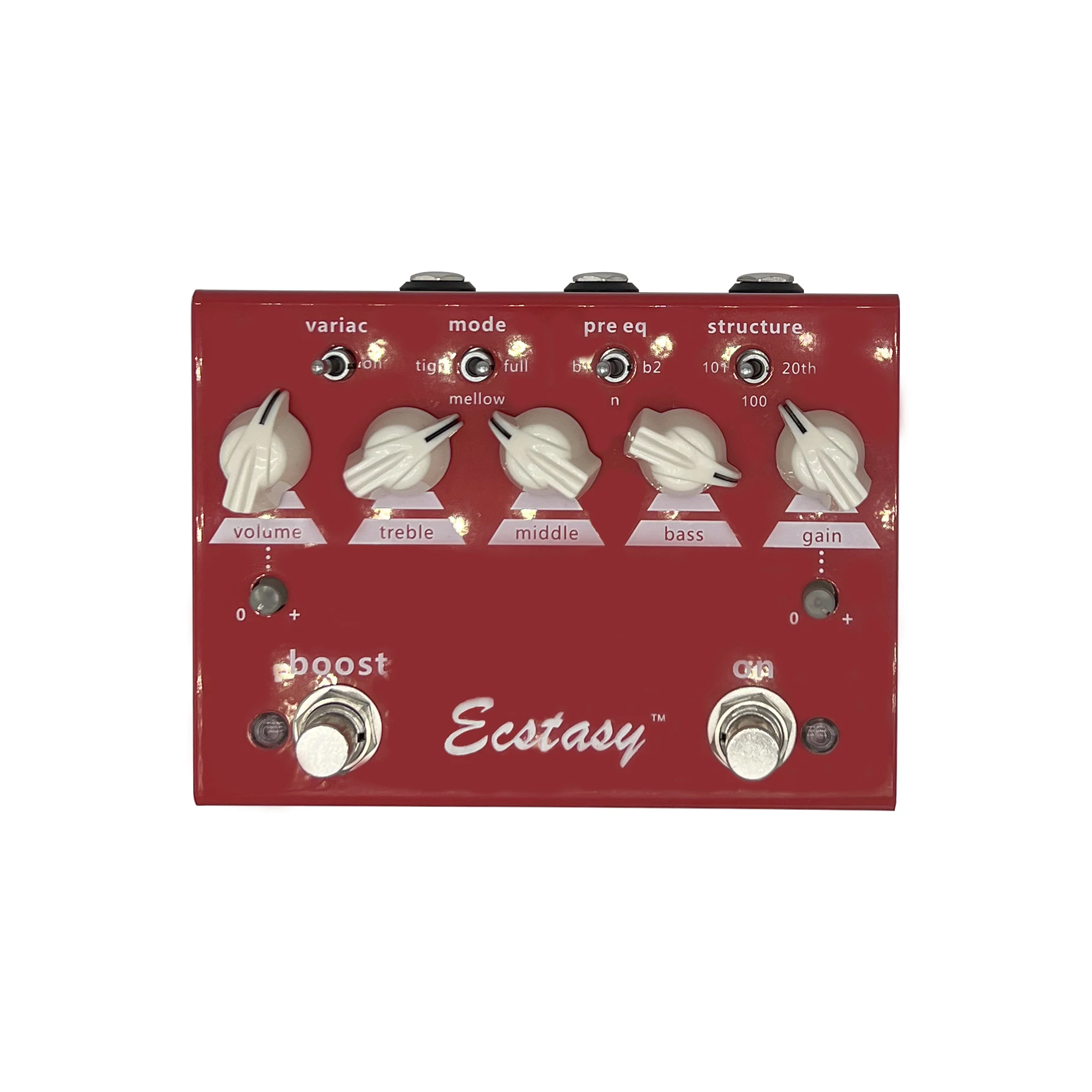 Ly Rock Bongeer Red Distortion Single Block Effector Original Clone Pedal