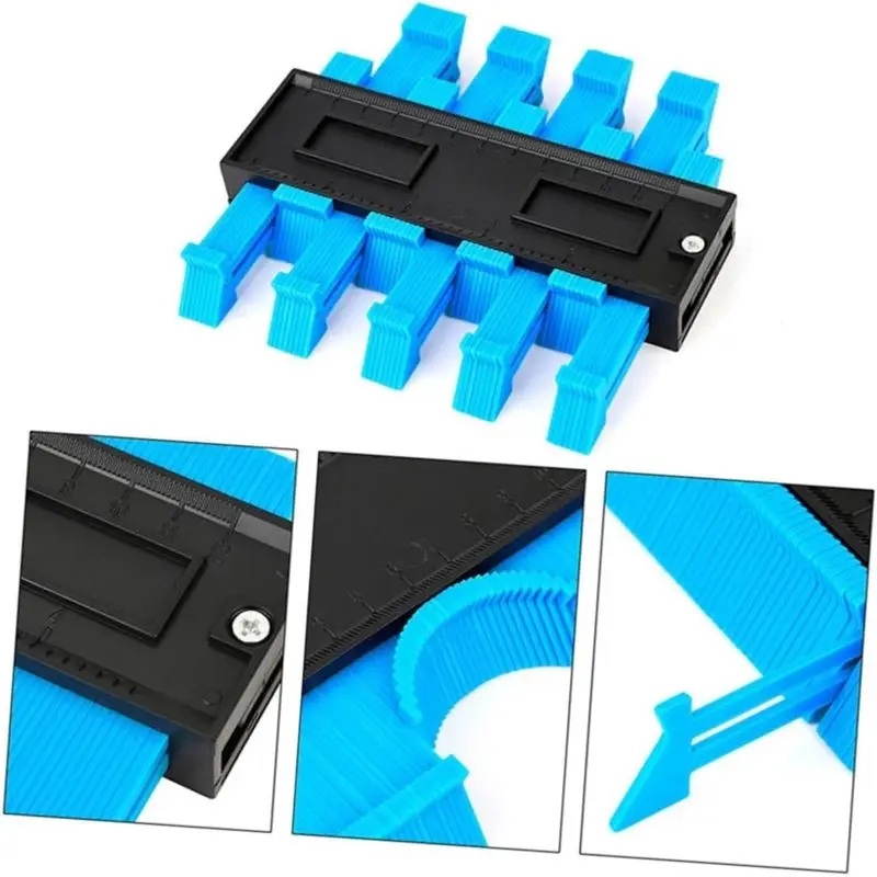 Multifunctional Contour Gauge, Irregular Radian Measuring Sampler Ruler, Shape Duplication Tool for Decoration Woodworking