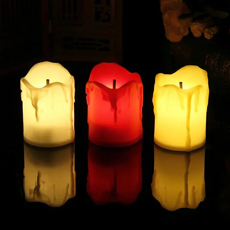 Imagem -04 - Flameless Led Candle Light com Bateria Wish Tea Light Decoração do Lar Feriado de Natal Festa de Casamento 12 Pcs 1pc