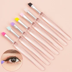 5 Pcs Silicone Soft Head Small Makeup Brushes Eyebrow Eyeliner Brush  Liner Brow Contour Brush Beauty Female Cosmetics Tools