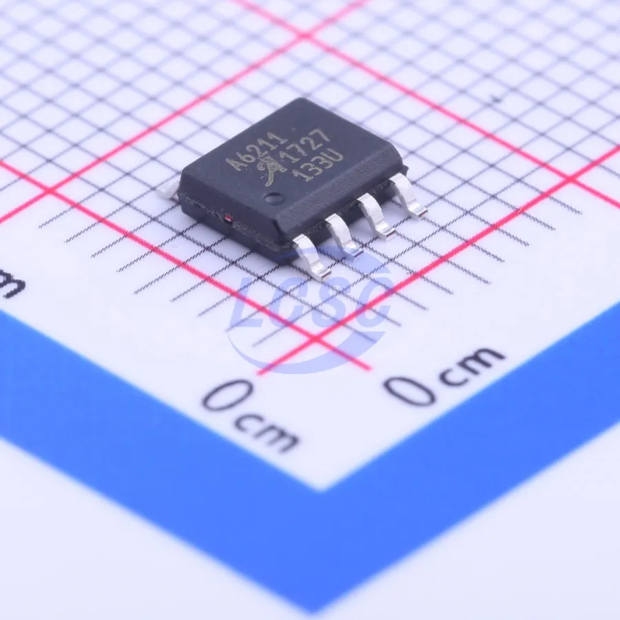 10Pcs/Original A6211GLJTR-T Mark Code A6211 1MHz 3-Ampere PWM Buck 1 Output DC-DC 3A 6V-48V SOIC-8-EP LED Drivers ICs