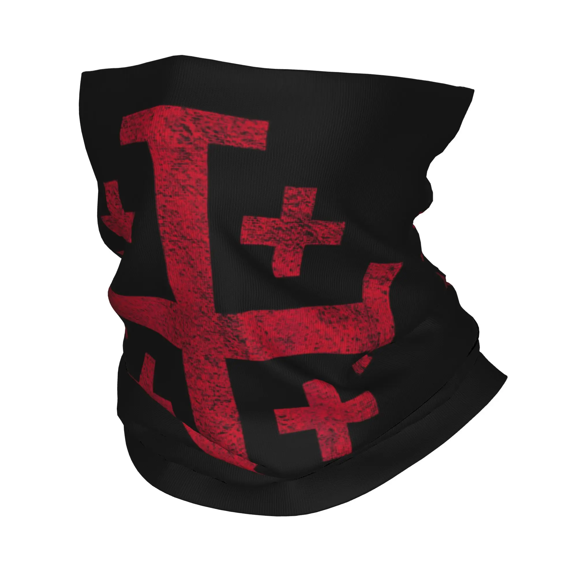 Knight Jerusalem Cross Christian Bandana Neck Gaiter Balaclavas Magic Scarf Templar Jesus Headwear Mehrzweck-Kopfbedeckung für Männer und Frauen für Erwachsene