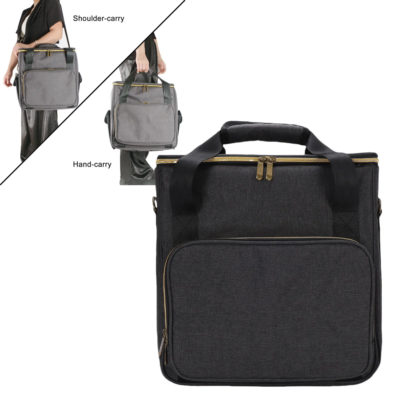 VB-02 Record Carrying Bag Holds Up to 10 Records Portable Record Storage Bag for 7in 10in 12in Records
