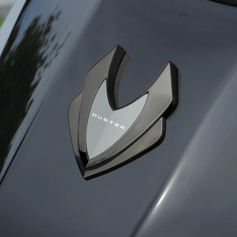 Image of 3D Metall Auto Körper Aufkleber Emblem Abzeichen Hinten Schwanz Stamm Aufkleber Für Renault Duster 2013-2020 2014 2015 2017 2018 2019 2020 2021