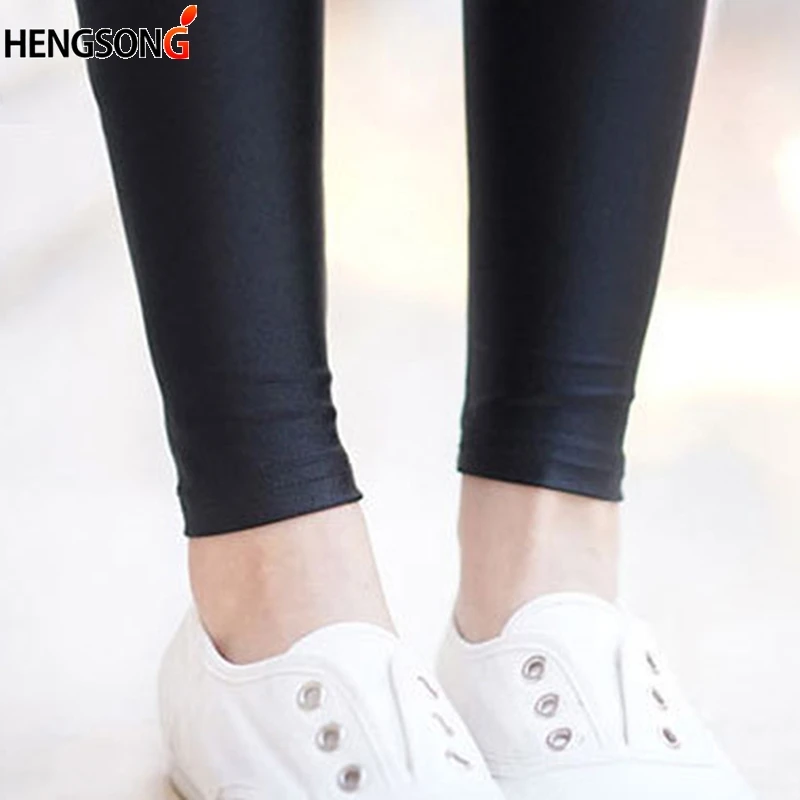 Slim Leggings For Women 2023 Autumn Bottom Elastic Waist Skinny Trousers Ankle-Length Leggings Black Fitness Legging