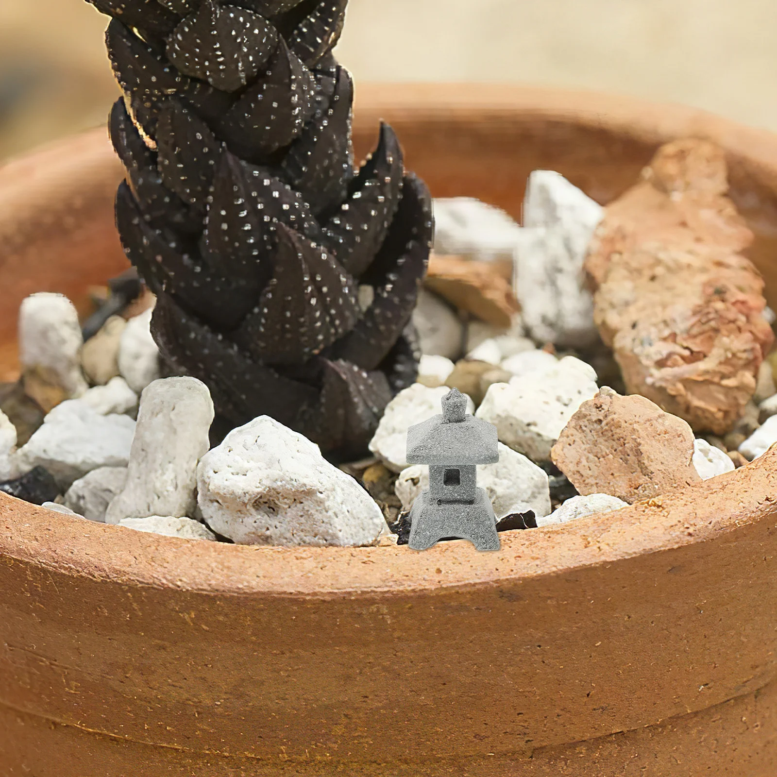 

Japanese Stone Pagoda Lantern Exquisite Craftsmanship for Home Garden Park Serene Settings Miniature Pagoda