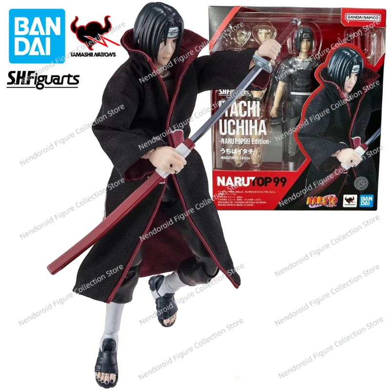 In Stock Bandai S.H.Figuarts SHF Naruto Shippuden Uchiha Itachi Anime Action Figure Toy Gift Model Collection Hobby