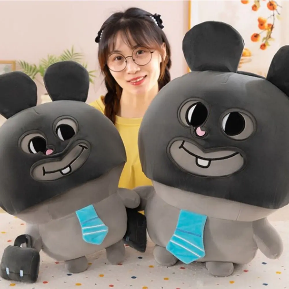 Kids Gifts Big Mouse Rat Plush Toy Backpack Grey Stuffed Mouse Doll Embracing Flowers Cartoon Animal Plush Pillow Birthday Gift