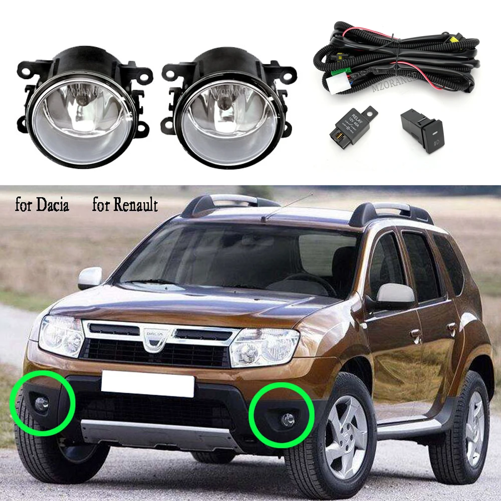 Luzes de nevoeiro LED para Renault, espanador, Logan, Koleos, Clio, IV, Megane, 2, 3, Talismã, Grand Scenic, Sandero, lâmpada do farol