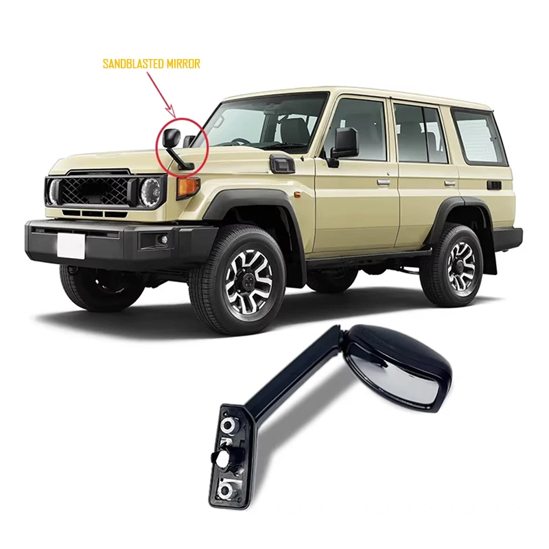 

Подходит для Toyota Land Cruiser LC76, LC78, LC79 2024 года: боковое зеркало, зеркало заднего вида, широкоугольное вспомогательное зеркало.
