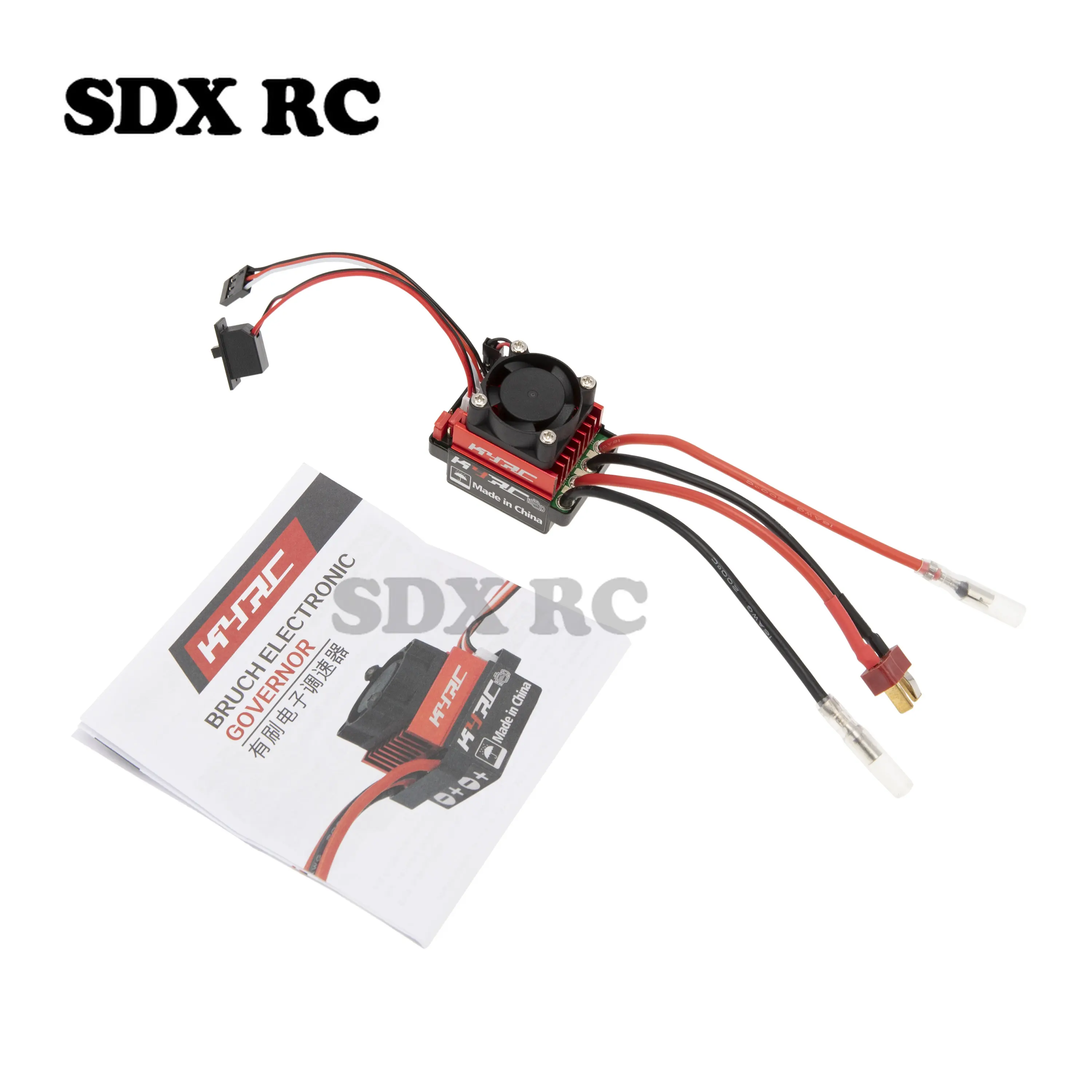 Racing 2-3S Lipo Two-way 60A Brushed ESC 60A ESC with Fan Support 3S Lithium Battery For HPI HSP RC Car Ship Model