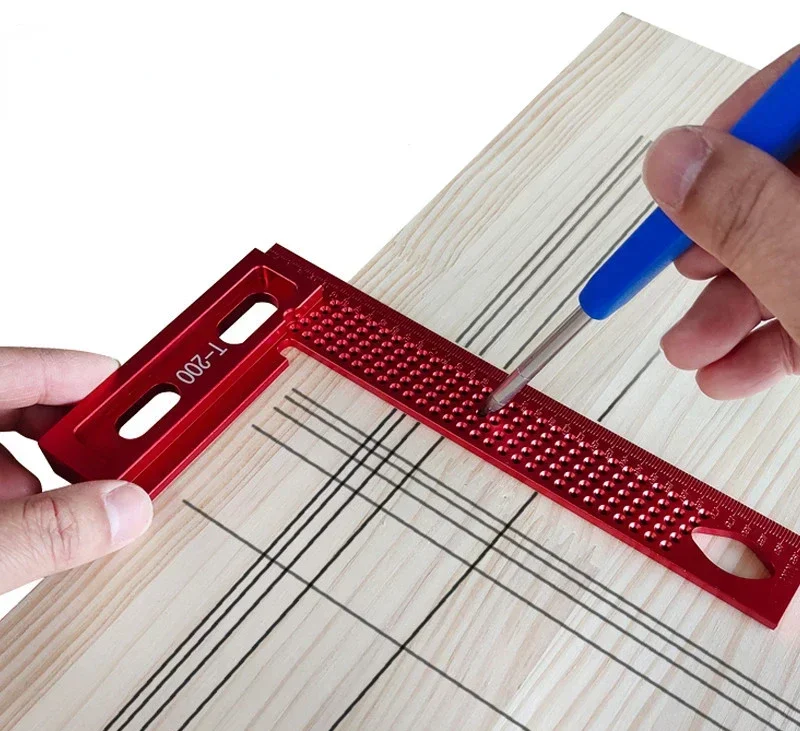 

Aluminum Alloy T-Type Ruler, Height Gauge, Scribing Marking Gauge, Woodworking Cross Calibration Ruler, Precision Measurement To