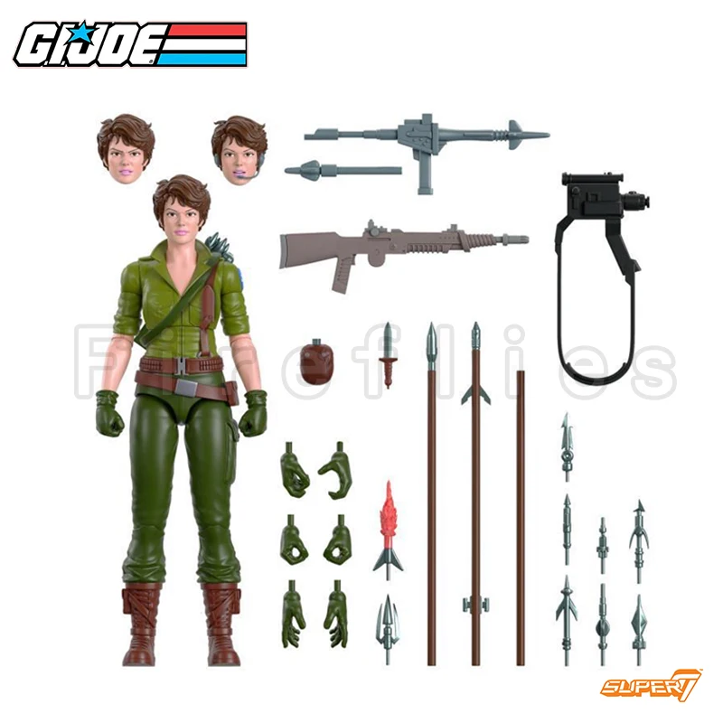 슈퍼 7G.I.JOE 액션 피규어, 웨이브 2, 데스트로 레이디, 제이 플린트, 남작 애니메이션 영화 모델, 선물, 무료 배송, 7 인치