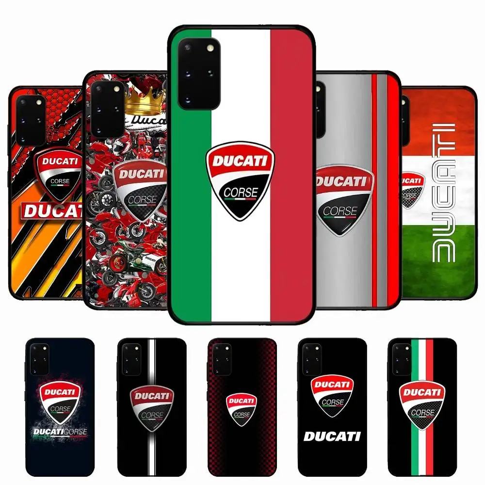 Motorrad-Rennsport Ducati Handyhülle für Samsung S 24 Fe 25 Ultra Plus 20 Lite 21 30 22 23 24 22 Ultra 5G Fundas