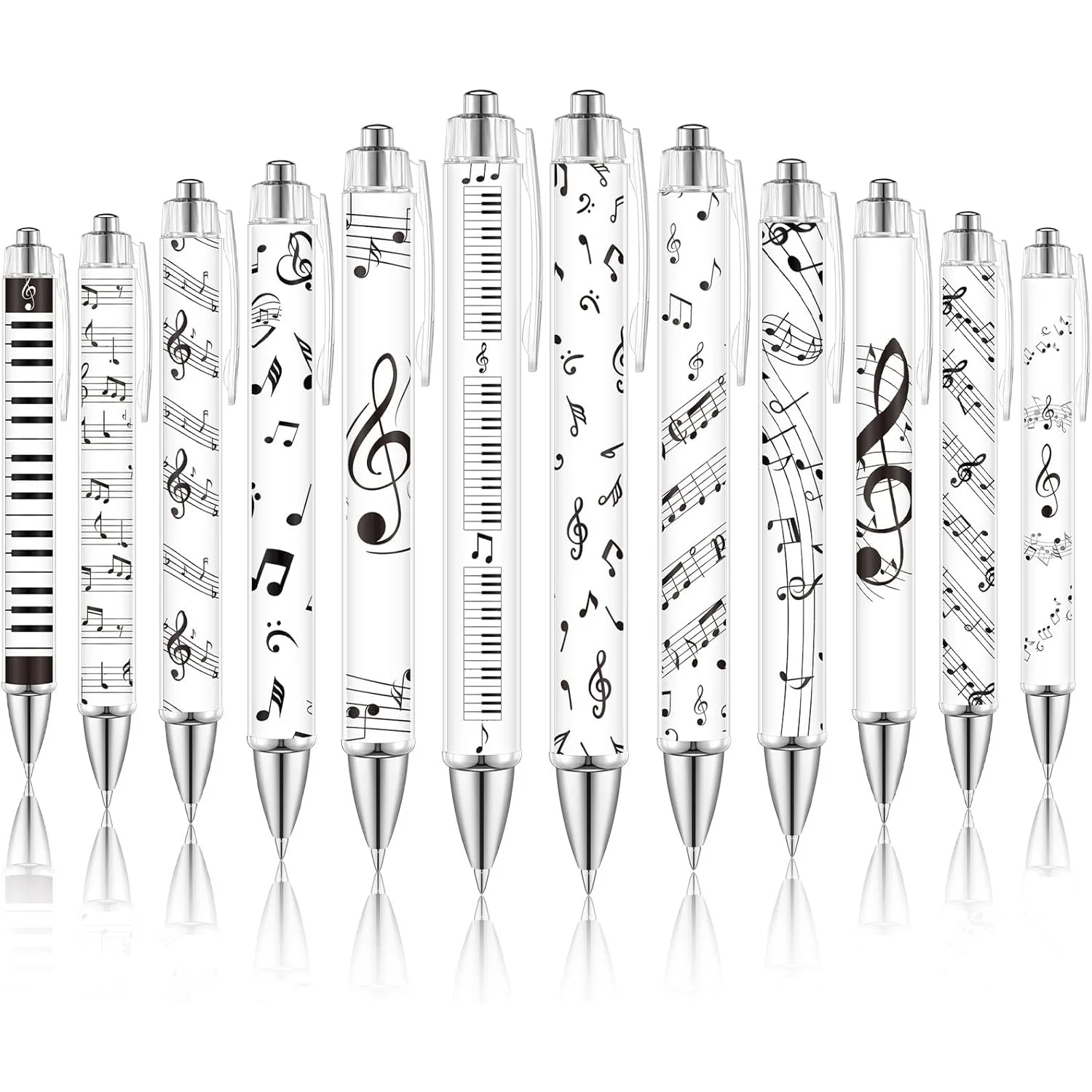 6/12/24 Pcs Music Symbol Ballpoint Pen Music Symbol Party Gift Musician For Music Party Gift Student Classroom Office Supplies