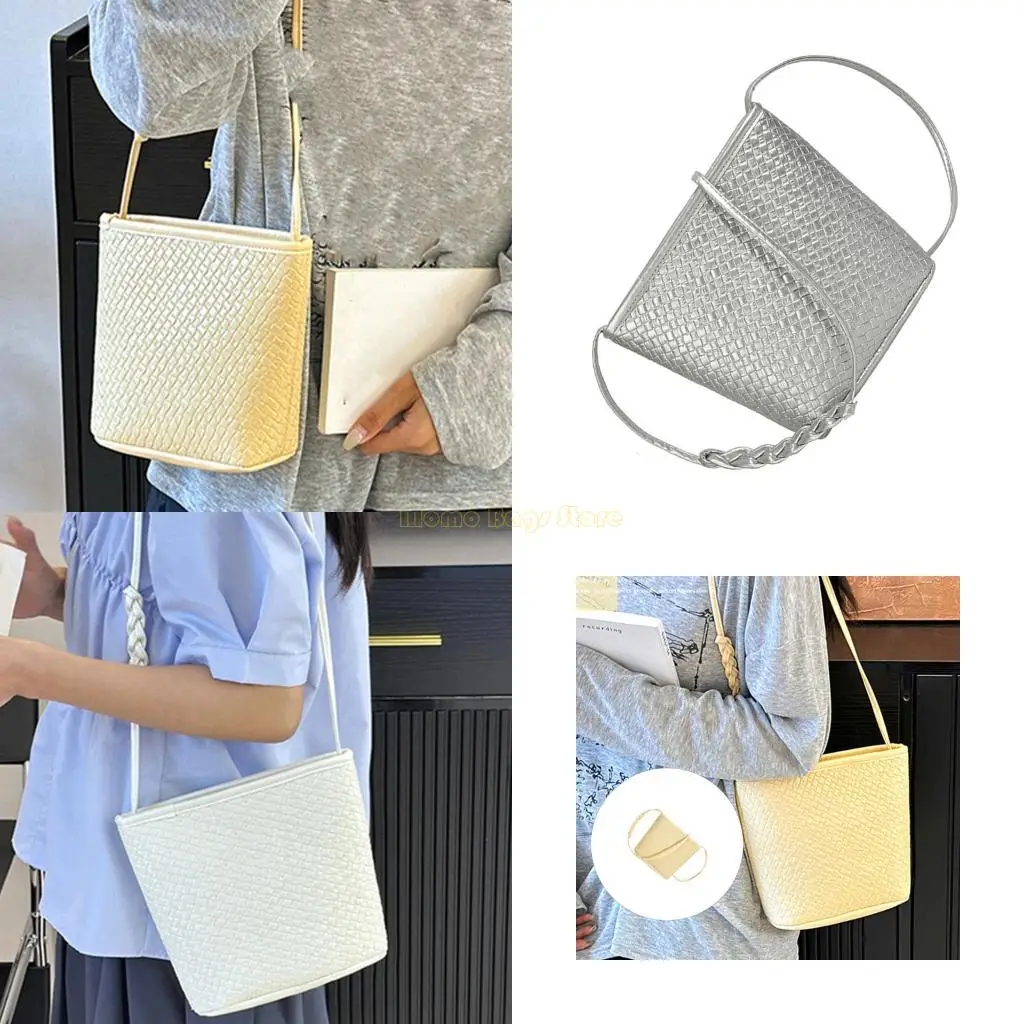 

X90D Women Shoulder Bag Commuting Bag PU Leather Crossbody Bag Fashion Bucket Bag