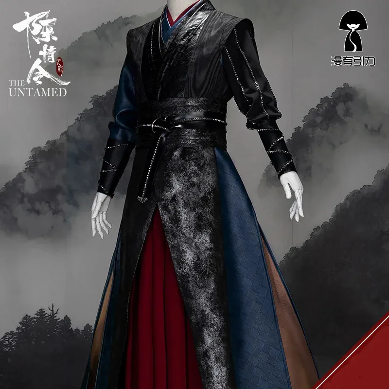 أزياء CyMo Dao Zu Shi التأثيرية Wei Wuxian Young Grandmaster of Demonic Cultivation أزياء الرجال أنيمي وي wuxian ملابس سوداء #1
