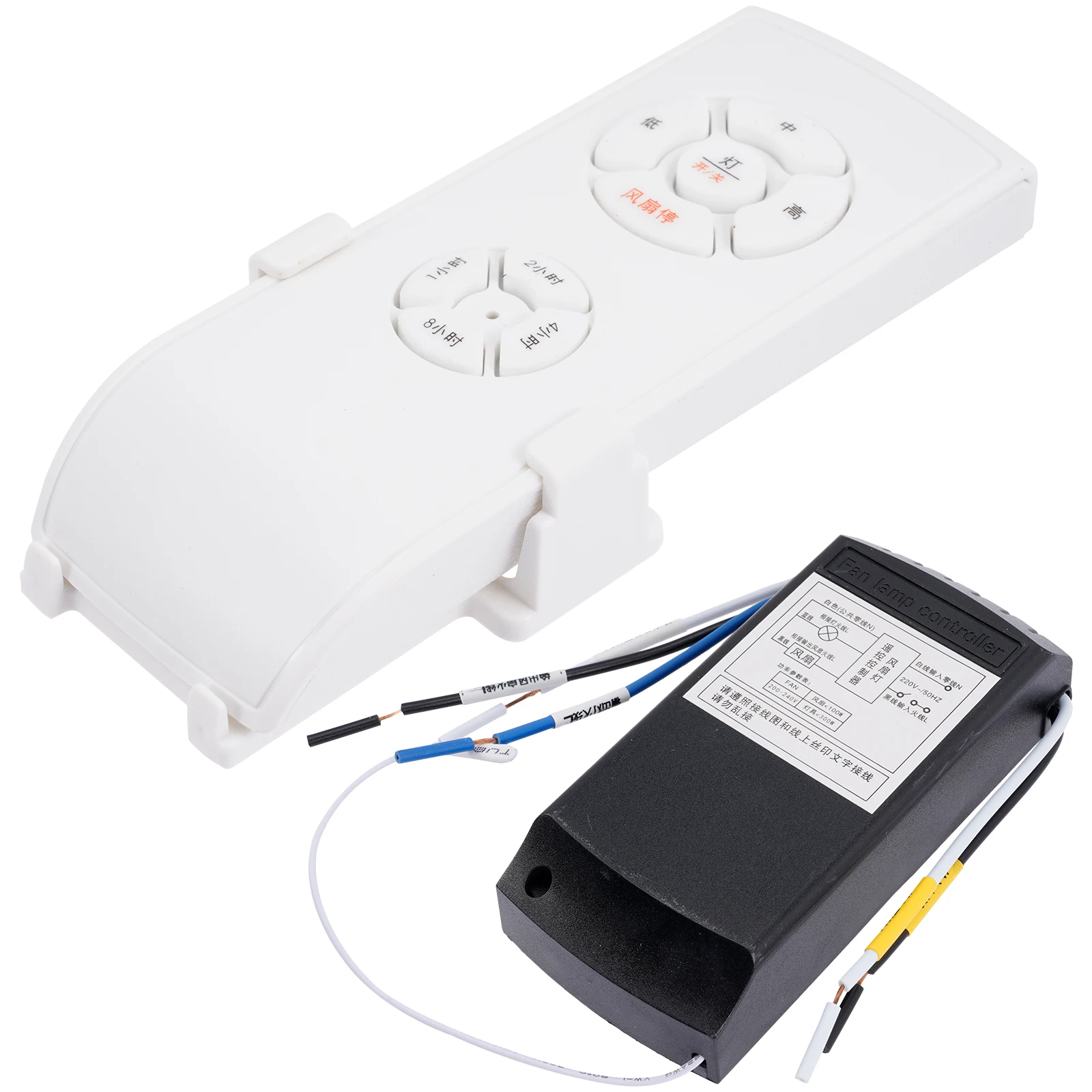 

1 set Ceiling Control Kit Universal Replacement Ceiling Fan Remote Receiver Timing Switch Wireless Fan Speed Controller
