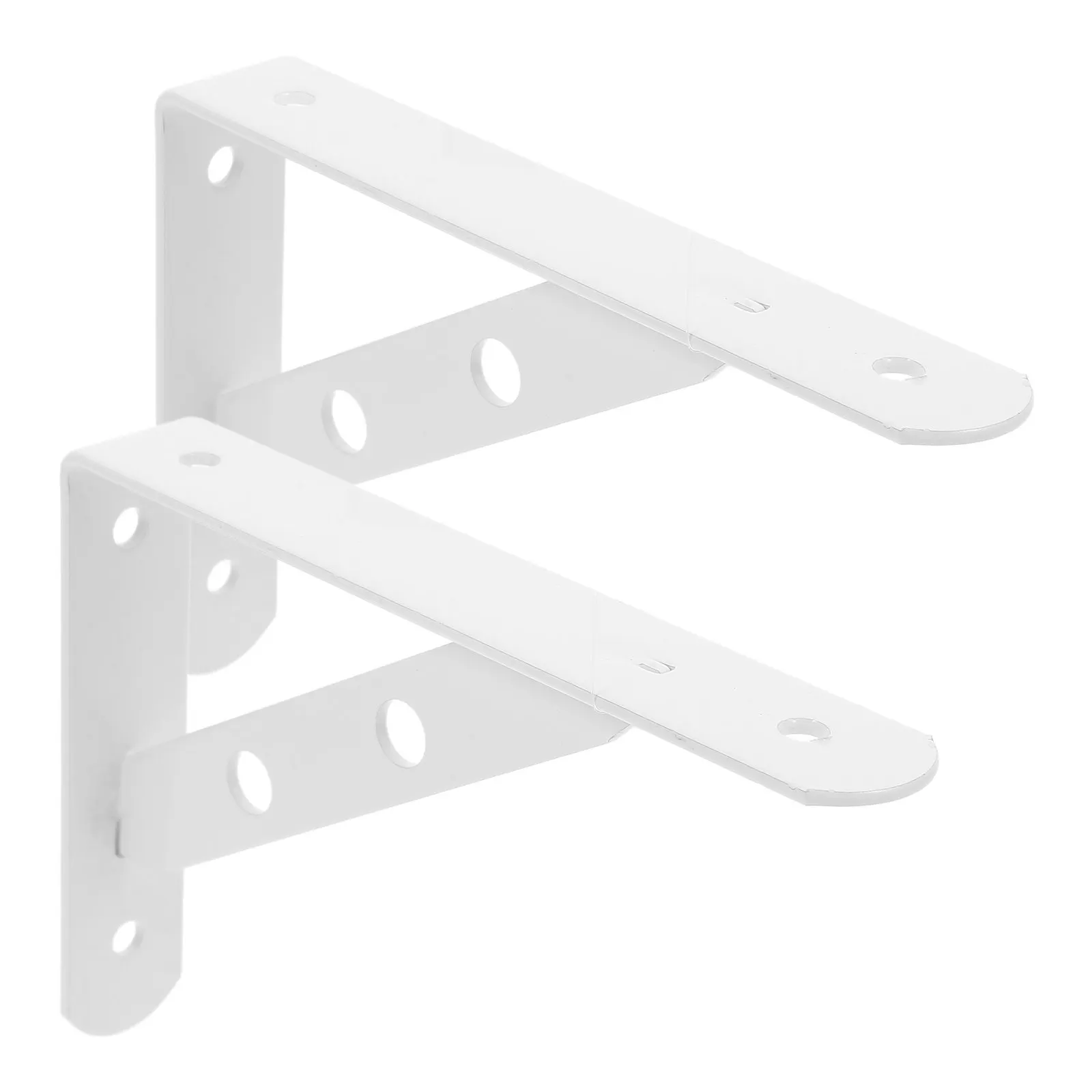 2Pcs Industrial Triangle Shelf Brackets Heavy Duty Steel Wall Mount Floating Shelf Supports Rustic Decor for Office Kitchen Home