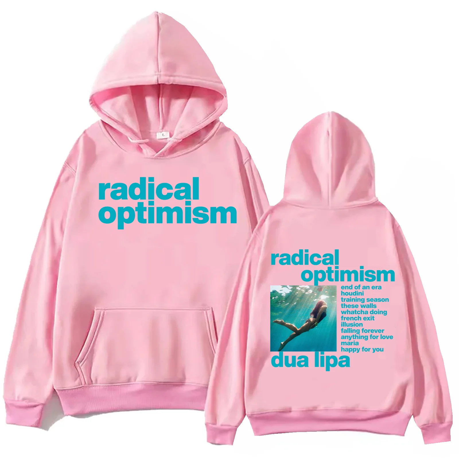 Dua-Lipa Radical Optimism 2024 Hoodie Harajuku Hip Hop Pullover Tops Man Woman Sweatshirt