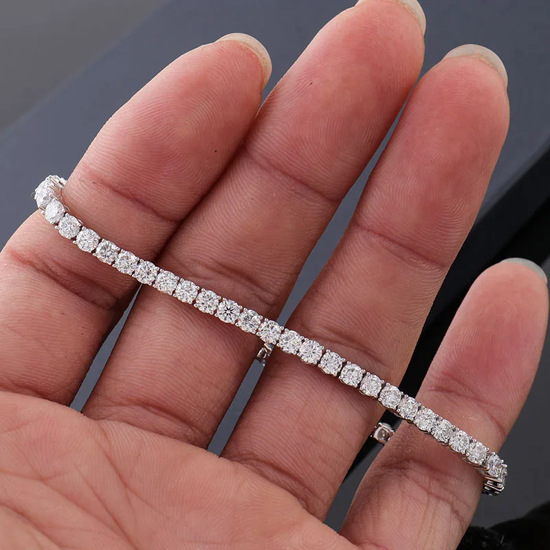 Provence Tennis Bracelet for Women Men 7In 14K white Gold DEF/VS Lab Diamonds Classic Chains Fashion Diamond Chain Custom