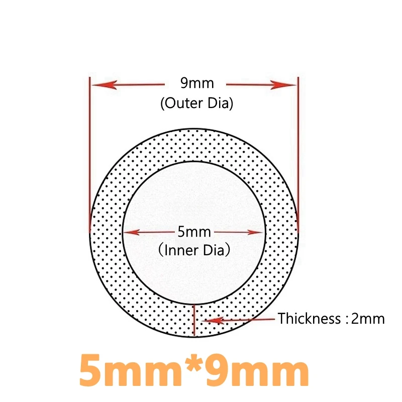 1/5 Meters I.D 5mm O.D 9mm Colorful Flexible Silicone Tube Food Grade Odorless Environmentally Friendly Drink Pipe Connector