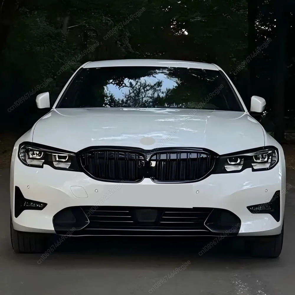 

Для BMW 3 серии G20 G21 318i 320i 330i M340i 330d 2019-2022 Pre-LCI черный аксессуар тюнинг передняя двухлинейная решетка гоночная решетка