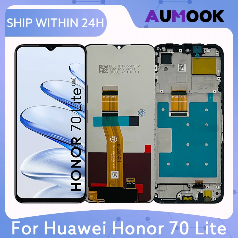 6.5 "tela lcd tft para huawei honor 70 lite RBN-NX1 display touch screen digitador assembléia painel lcd peças de reparo substituição