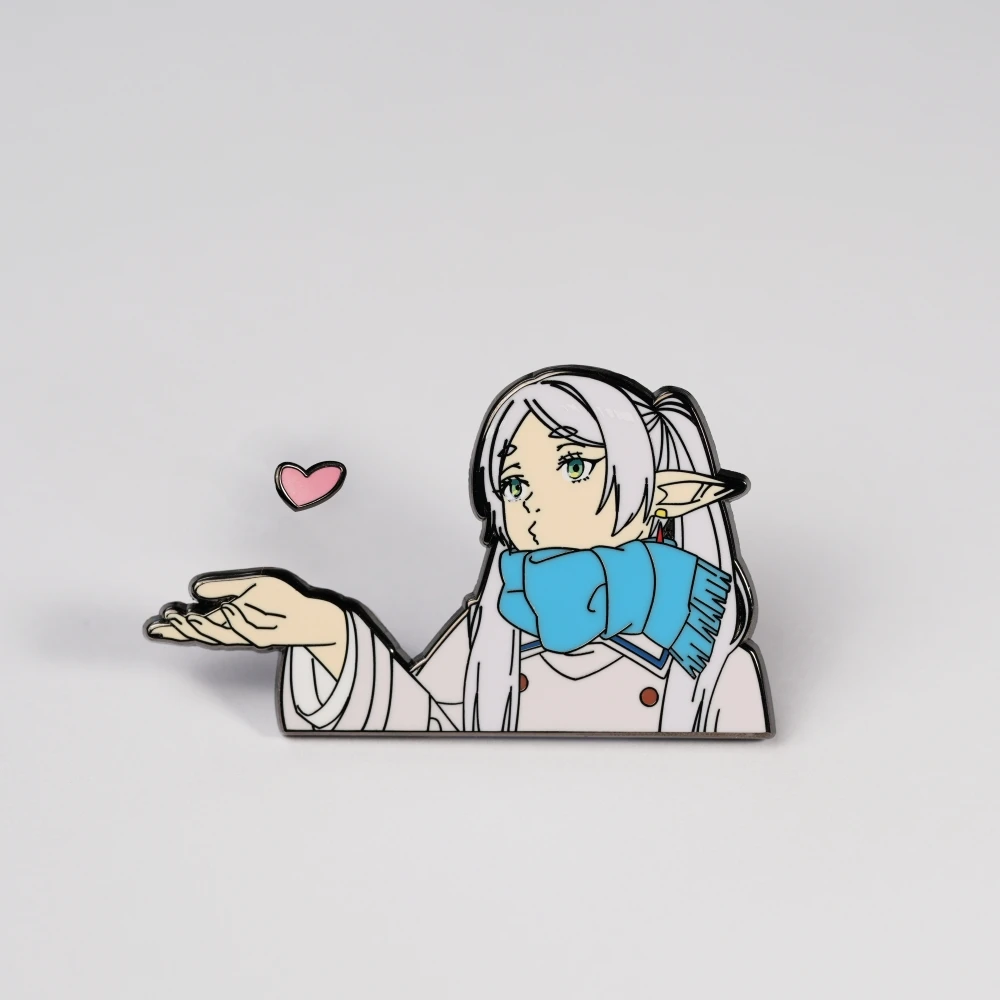 

Anime Frieren: Beyond Journey's End Frieren Cosplay Metal Badge Charm Brooch Mascot Pendant Ambitus Cartoon Emblem Ornament Gift