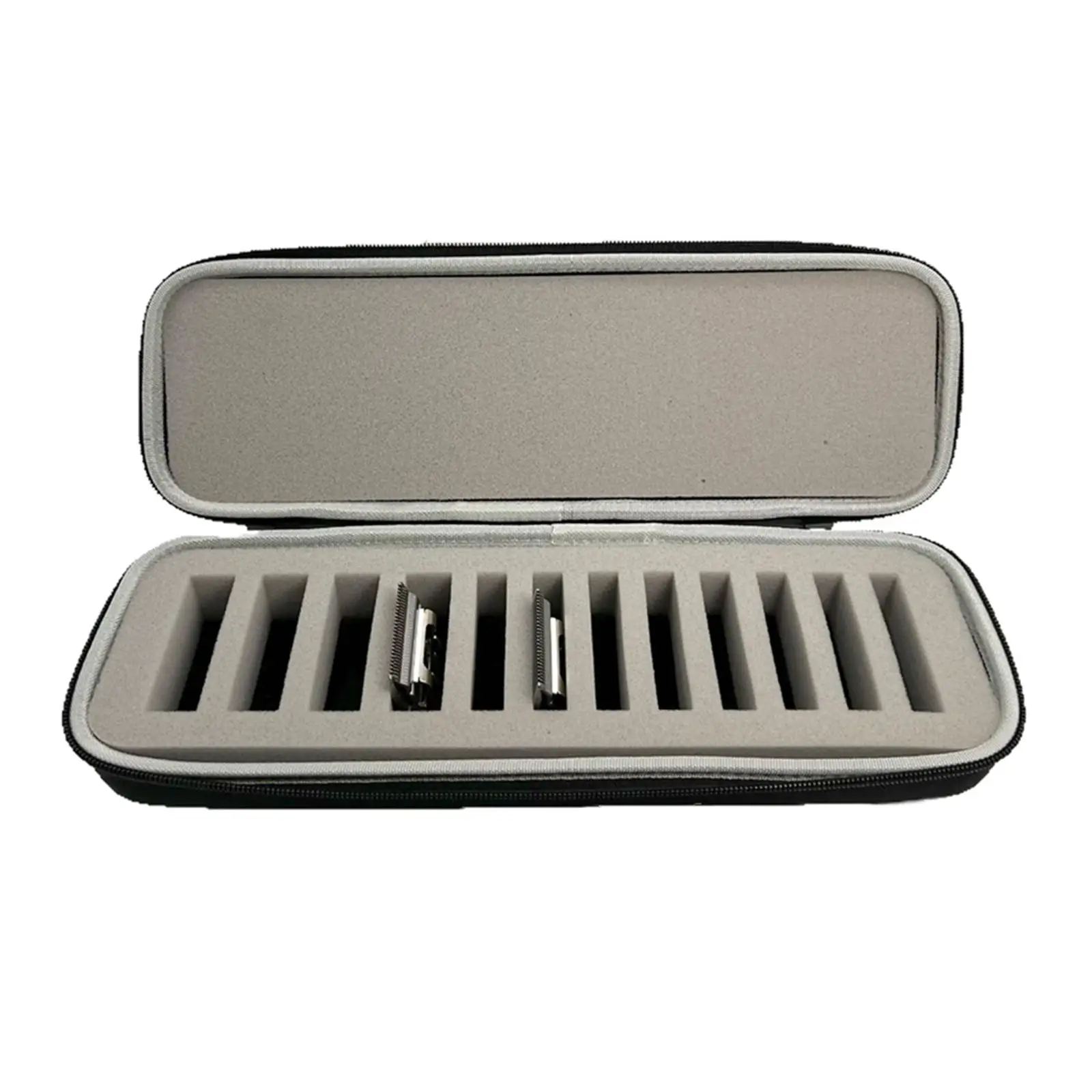 Clipper Case Container Foam Interior Hair Tools Supplies Accessories Organizer 12 Grid Stylist Holder Case