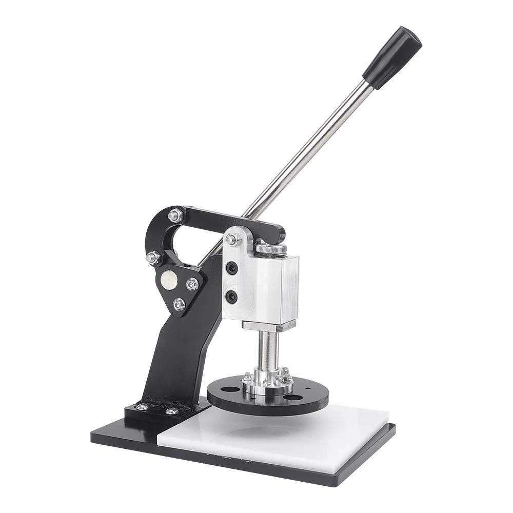 1pc DIY Professional Leather Stamping Punch Machine, Hand Crank Pressing Metal Knife Molds Tool, DIY Leather Craft Punch Tool