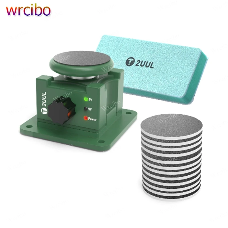 

2UUL DA79 Мини-точилка для микронаконечников, двойное напряжение 5 В/9 В USB-C, 10000 об/мин для шлифовальных пинцетов и наконечников зондов, с 12 шлифовальными листами