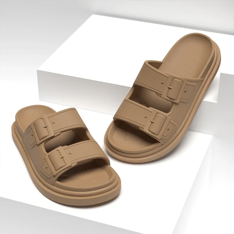 Comemore Suitable Indoor and Outdoor Comfort Buckle Sandals Women Summer Beach Slippers Fashion Home Soft Anti Slip EVA Shoes